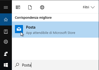 1. Cerca Posta (Windows 10)