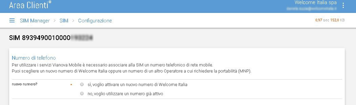 02. Configurazione della SIM