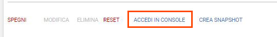 Accedi in Console