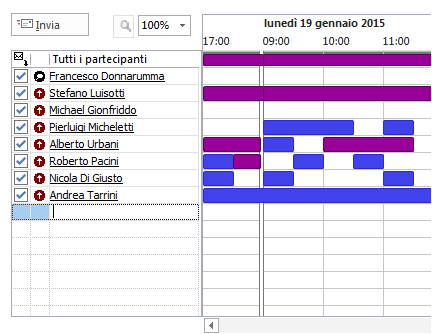 Outlook - Disponibilità Calendario